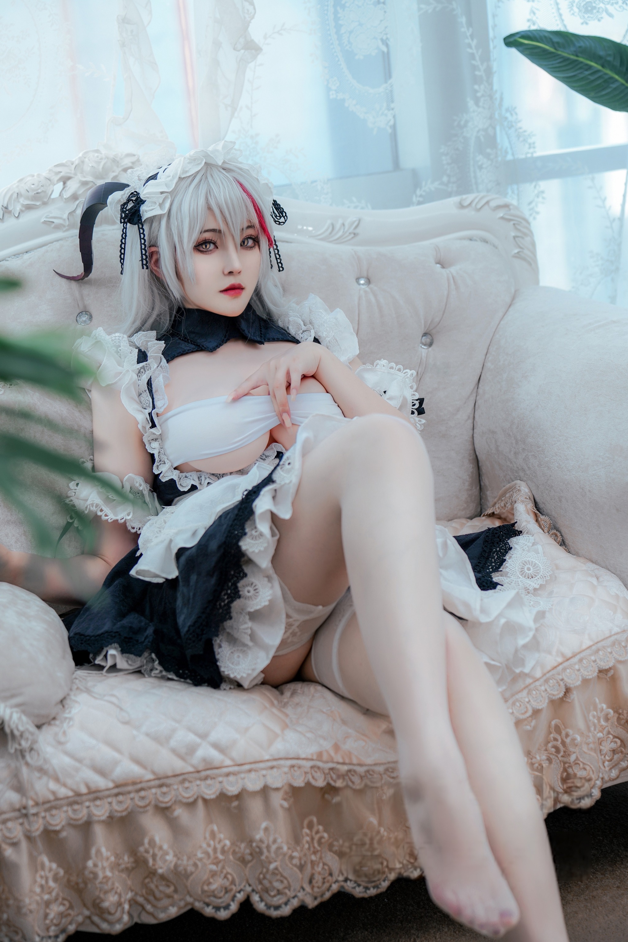图片[1]-Natsuko夏夏子 – NO.044 碧蓝航线 埃吉尔 龙女仆[17P]-XikXak